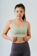 Load image into Gallery viewer, Up and at 'em Longline Bra (Moss)