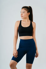 Load image into Gallery viewer, Up and at 'em Longline Bra (Onyx)