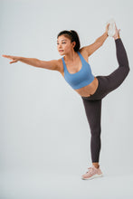 Load image into Gallery viewer, Up and at 'em Longline Bra (Sky)