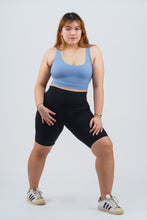 Load image into Gallery viewer, Up and at 'em Longline Bra (Sky)