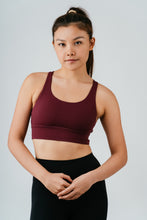 Load image into Gallery viewer, Limitless Sports Bra (Wine)
